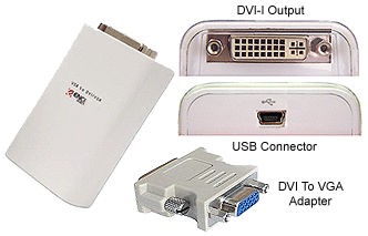 USB To DVI VGA Video Converter