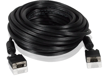 Premium Double-shielded SVGA Cable CL2-Rated With Ferrites~150 feet